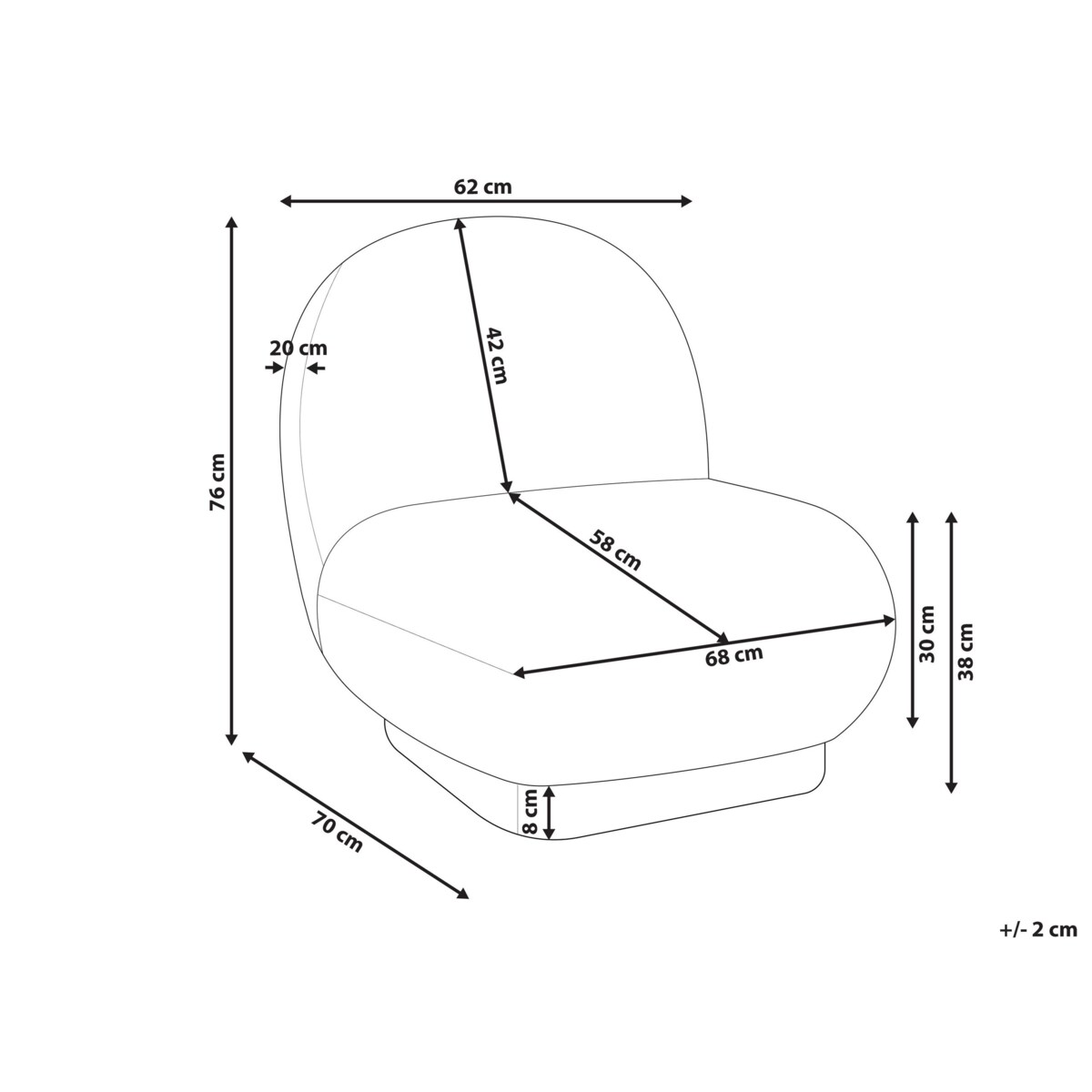 Fotel boucle zielony LOVIISA