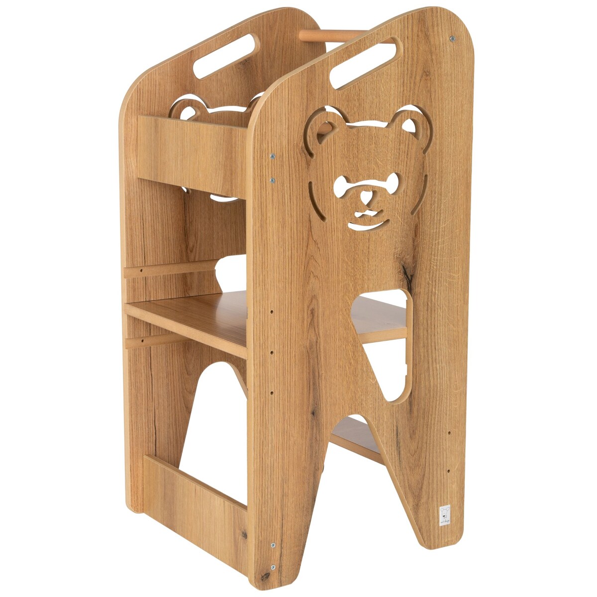 Pomocnik Kuchenny dla dzieci helper miś regulowany MDF drewno Verk.design
