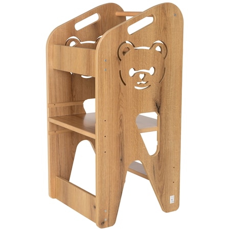 Pomocnik Kuchenny dla dzieci helper miś regulowany MDF drewno Verk.design