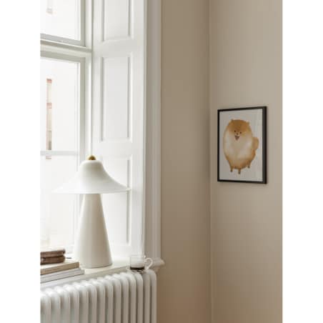 Poster Story, Plakat, Obraz - Puszysty Piesek z Serduszkami, wymiary 30 x 42 cm