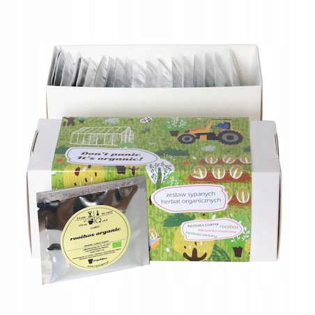 DON'T PANIC IT'S ORGANIC zestaw 4 herbat organicznych wysokiej jakości BIO