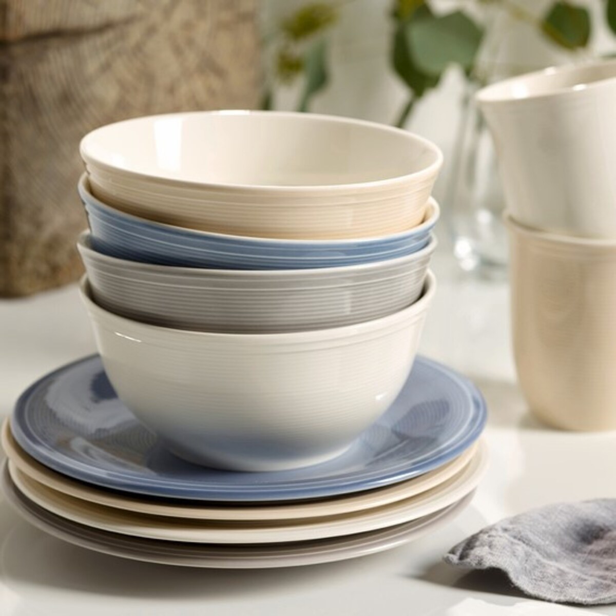 Zestaw śniadaniowy Color Loop Stone, 12 el, Villeroy & Boch