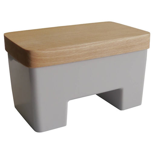 Maselniczka na wodę z drewnianą pokrywą, 16 x 10 x 10 cm