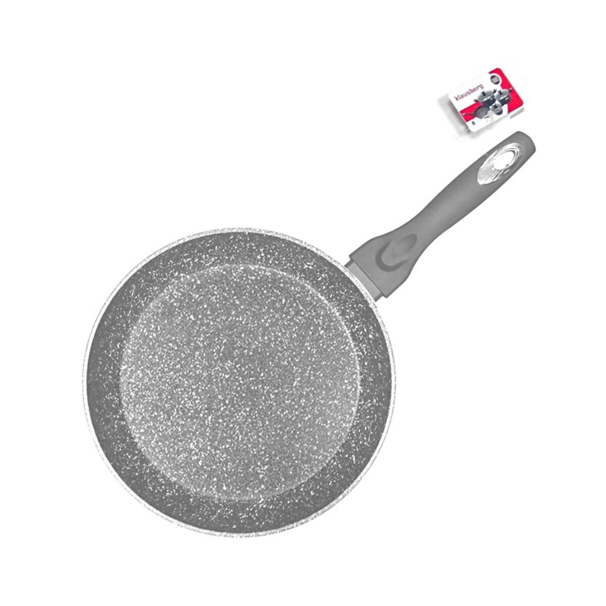Patelnia granitowa 26cm indukcja gaz KLAUSBERG Marmo Grey