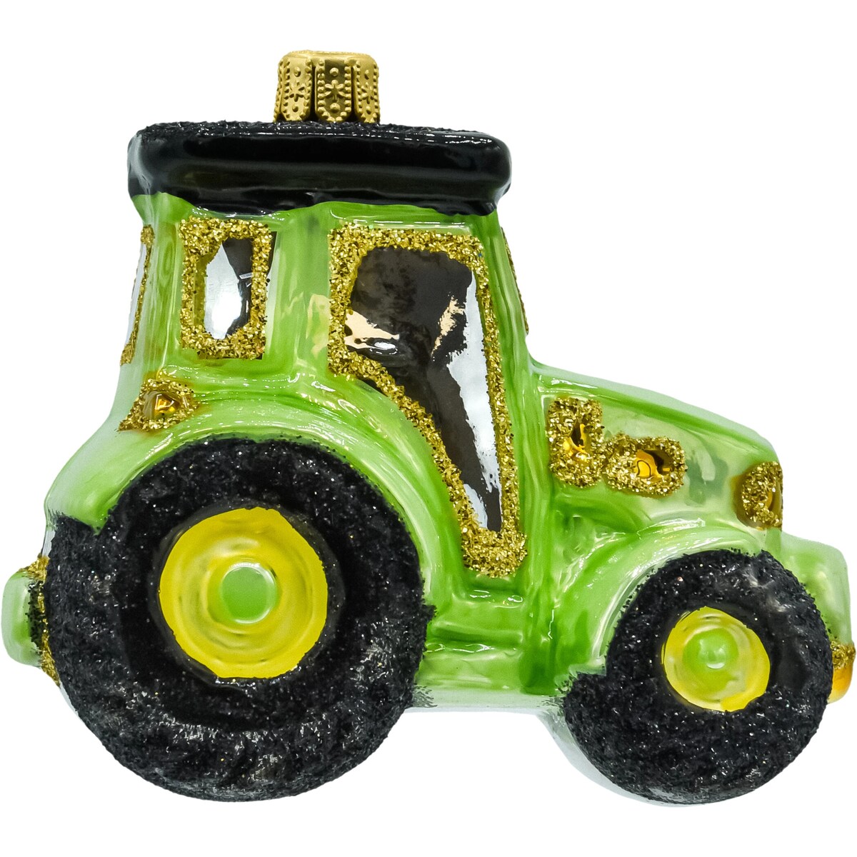 Bombka choinkowa szklana: Traktor: zielony
