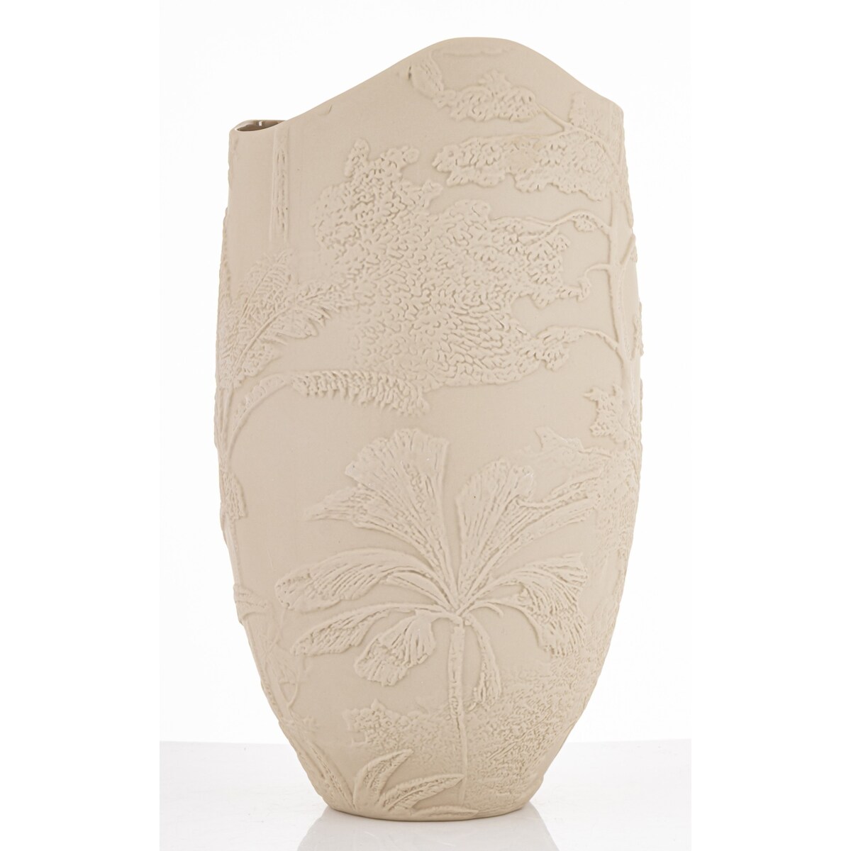 Wazon porcelanowy 36x19x16 cm MELINDA beżowa