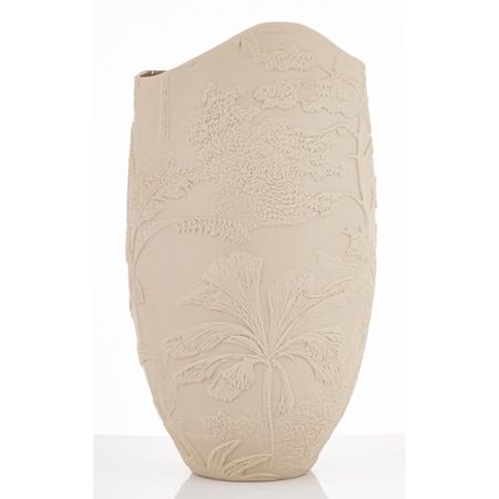 Wazon porcelanowy 36x19x16 cm MELINDA beżowa