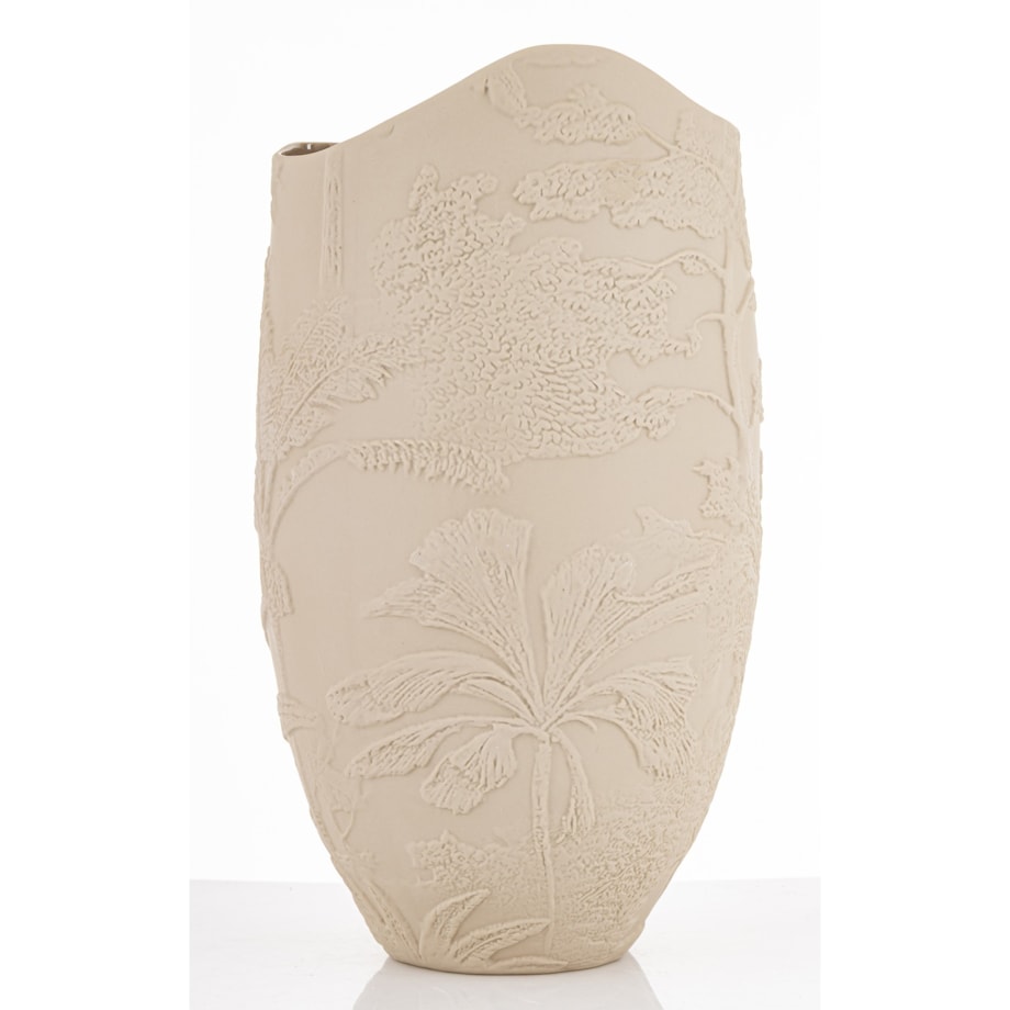 Wazon porcelanowy 36x19x16 cm MELINDA beżowa