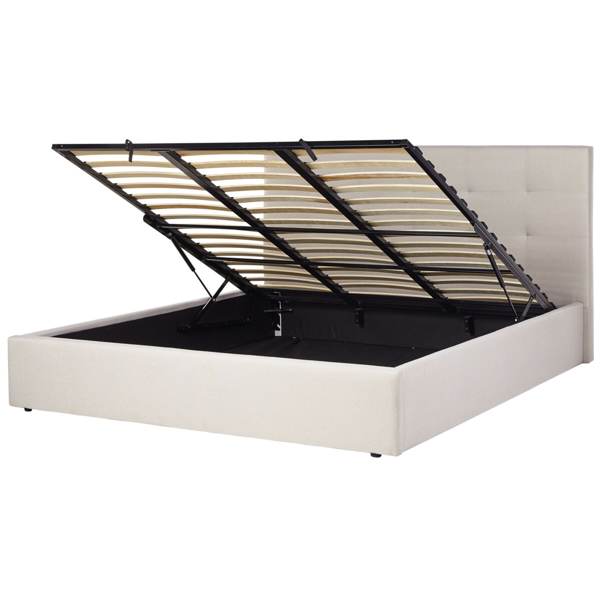 Łóżko z pojemnikiem LORIENT 180 x 200 cm Beżowy