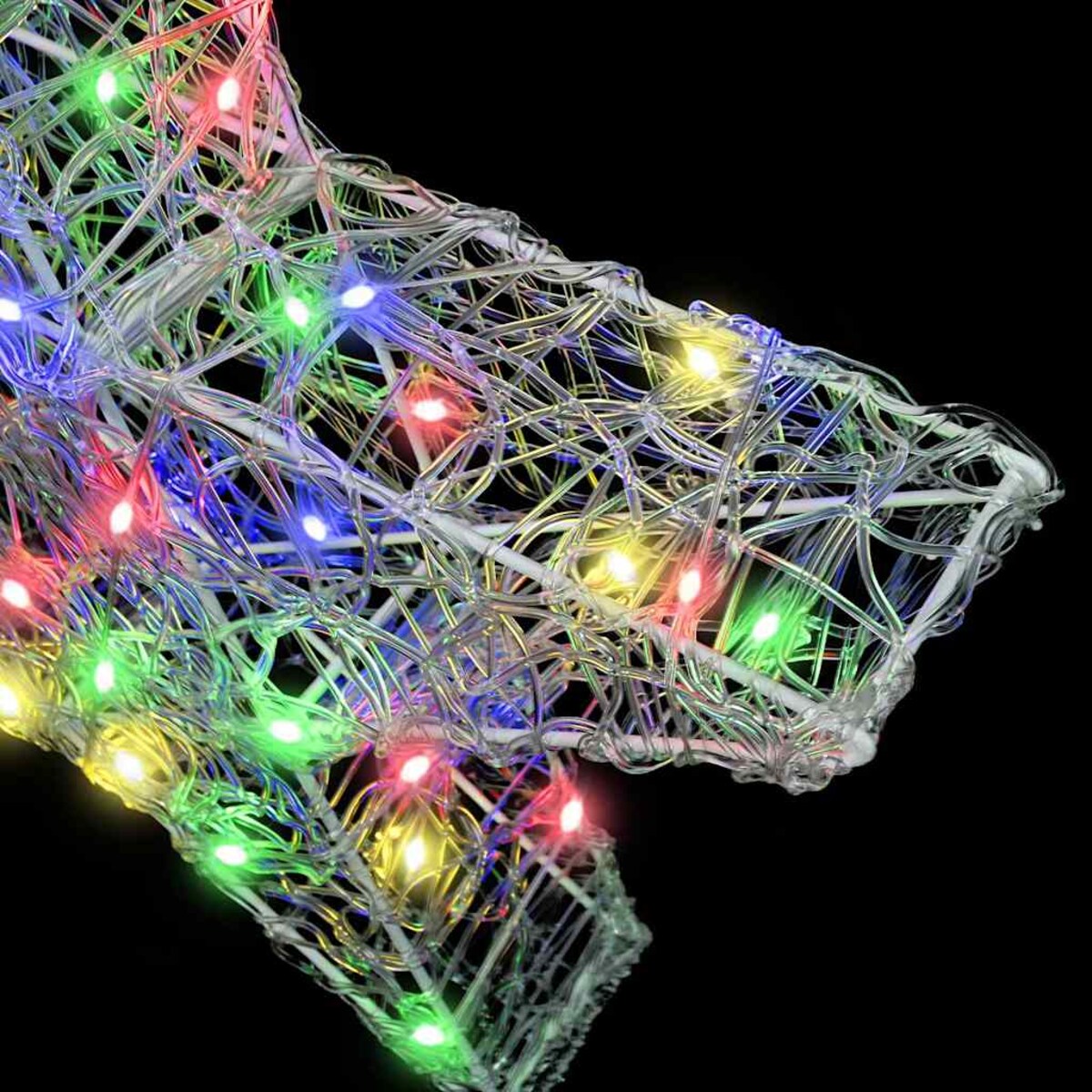 vidaXL 3D Gwiazda Wielokolorowe 55 x 53.5 x 10 cm Akryl