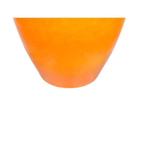 Wazon na kwiaty z terakoty 37 cm pomarańczowy TERRASA