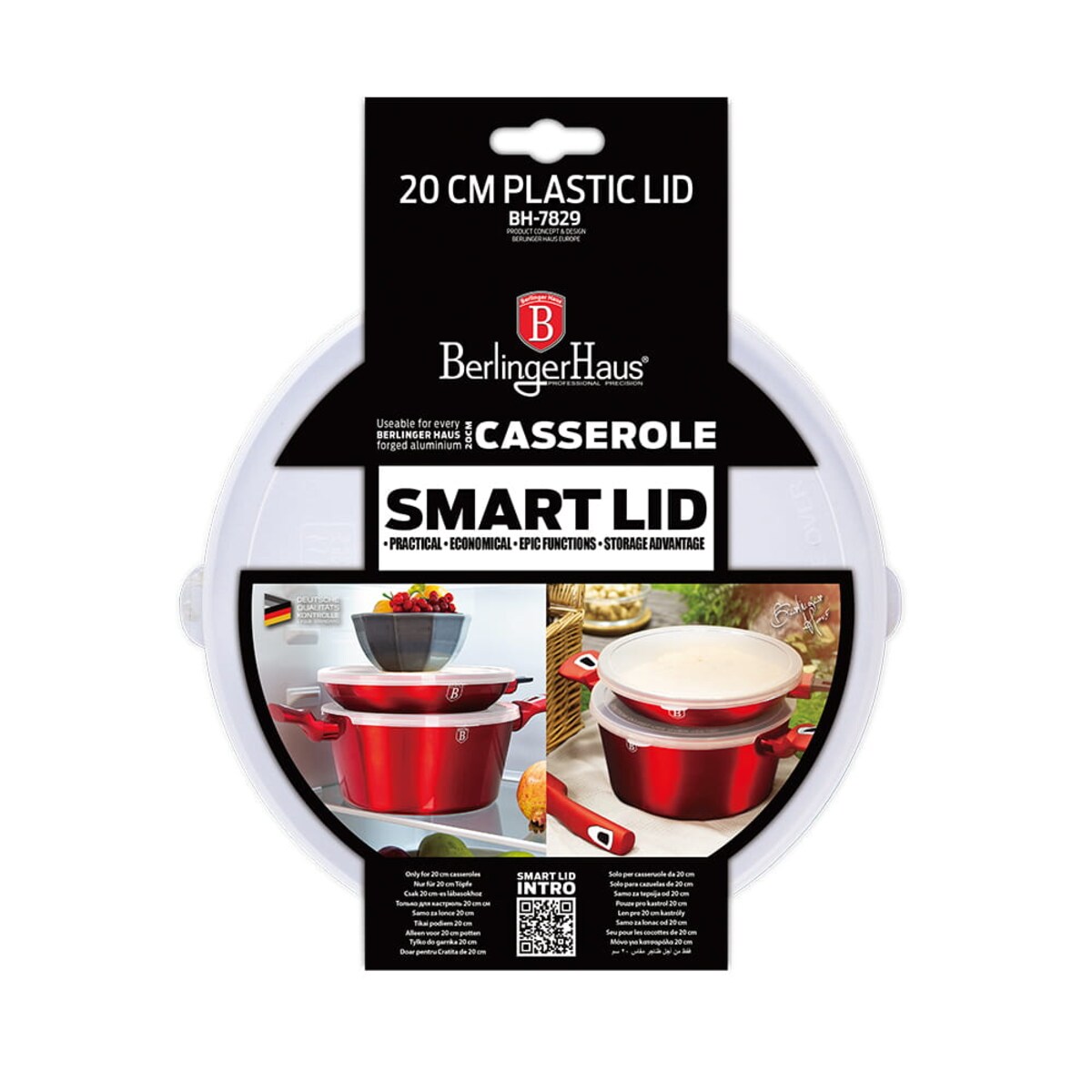 Plastikowa pokrywa na garnek 20cm BerlingerHaus BH-7829