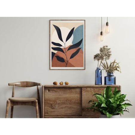 Poster Story, Plakat, Obraz - Delikatna Gałązka i Kształty No3, wymiary 60 x 84 cm