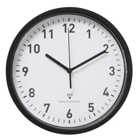 Zegar ścienny z automatyczną zmianą czasu, ELVINE, Ø 30 cm