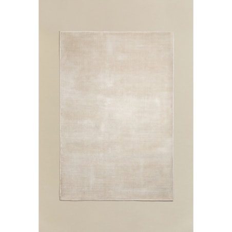 Dywan prostokątny z poliestru Daroca, 200x300 cm, kremowo-beżowy