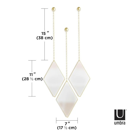 UMBRA lustra DIMA DIAMOND złote