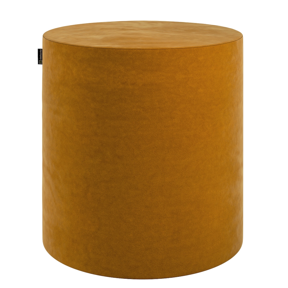 Puf Barrel, miodowy, ø40, wys. 40 cm, Velvet