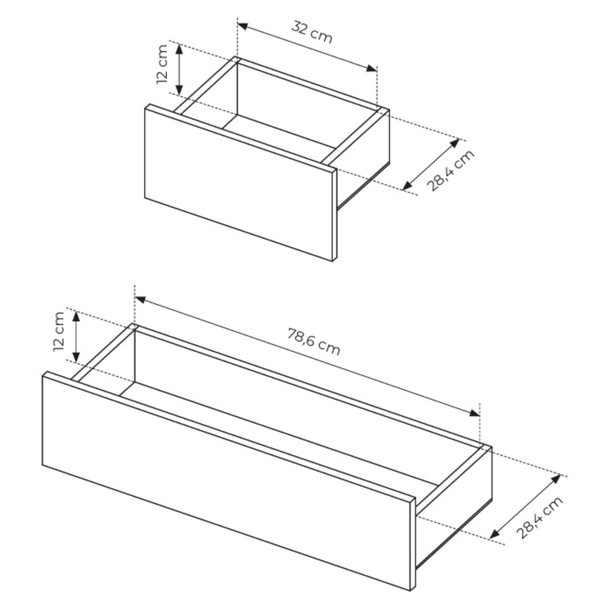 Komoda 6S DASTIN na wysokich nóżkach z oświetleniem LED beżowa