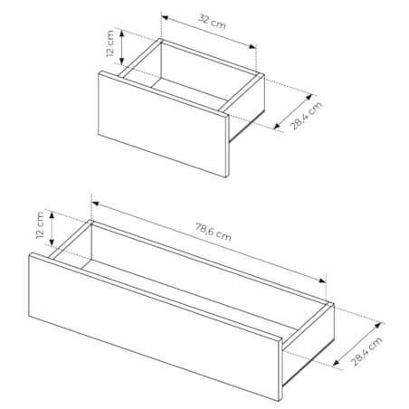 Komoda 6S DASTIN na wysokich nóżkach z oświetleniem LED beżowa