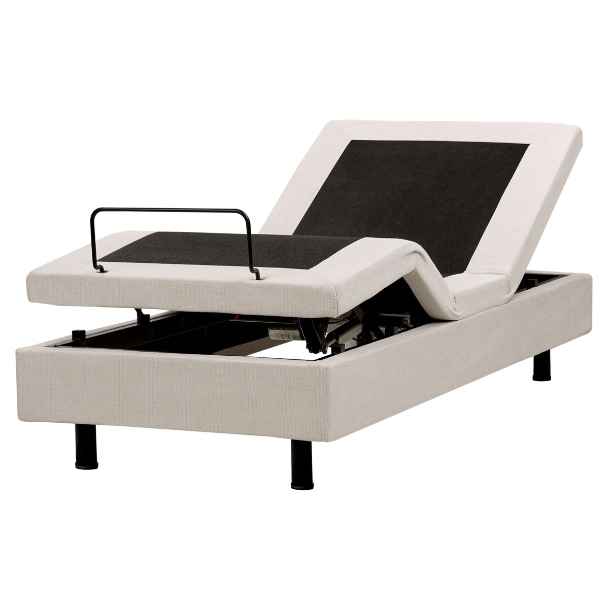 Łóżko regulowane bez zagłówka DUKE II 80 x 200 cm Jasnobeżowy