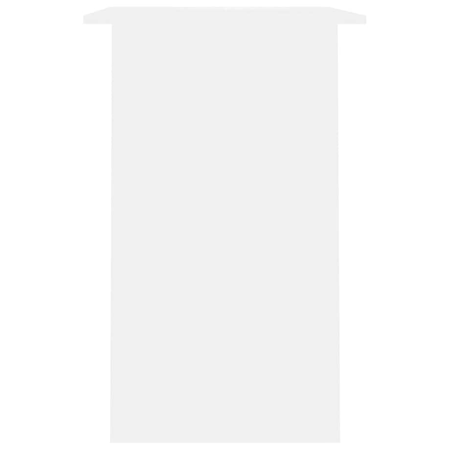 vidaXL Biurko, białe, 90x50x74 cm, materiał drewnopochodny