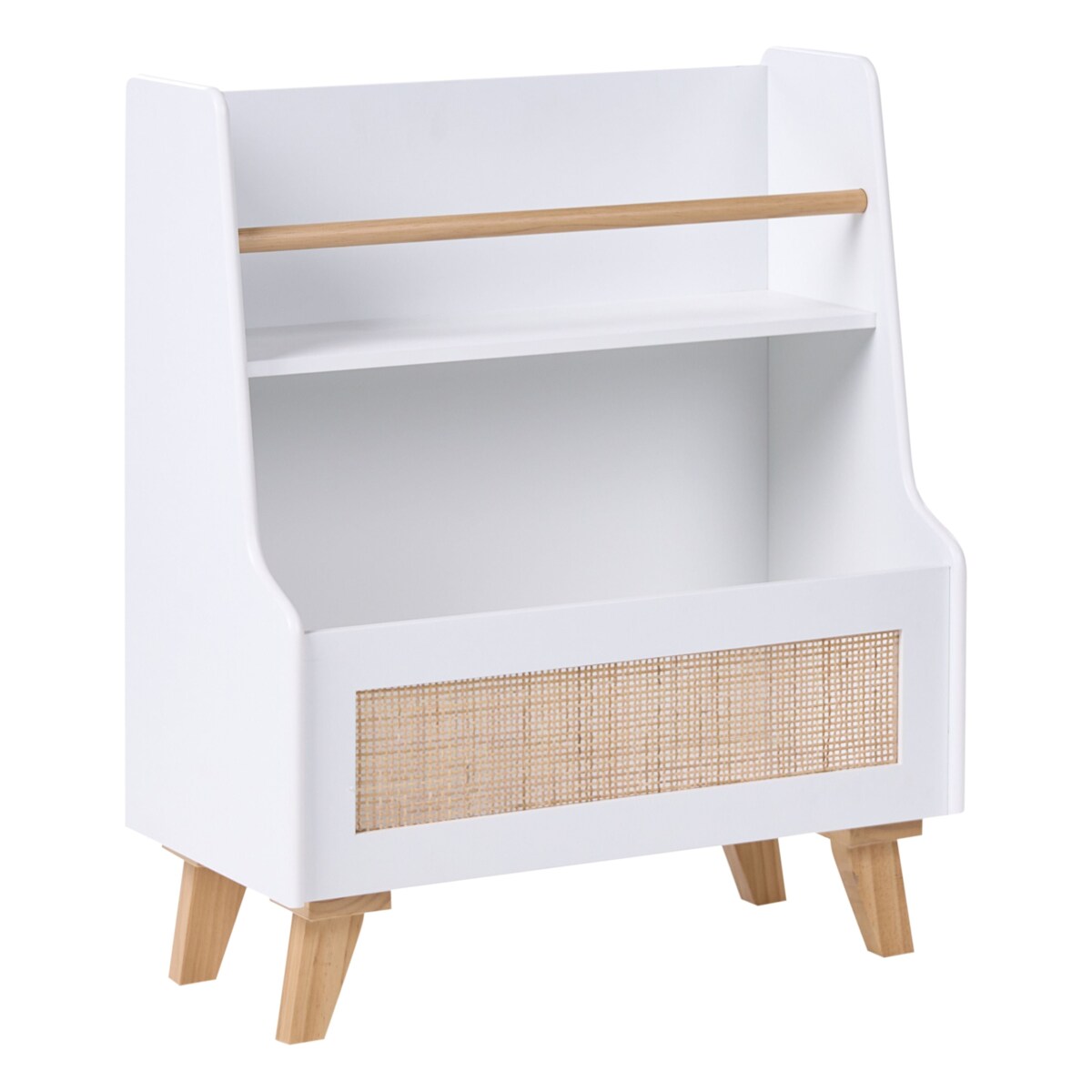 Regał na książki 2 półki JACKIT 72 cm Biały