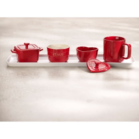 Kubek ceramiczny Staub, 2 szt. - 200 ml, Czerwony