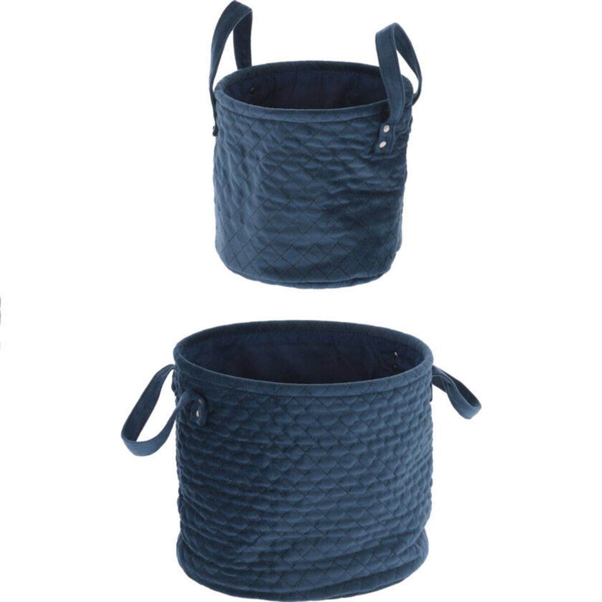 Kosze do przechowywania z aksamitu, 2 sztuki