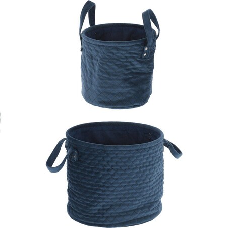 Kosze do przechowywania z aksamitu, 2 sztuki