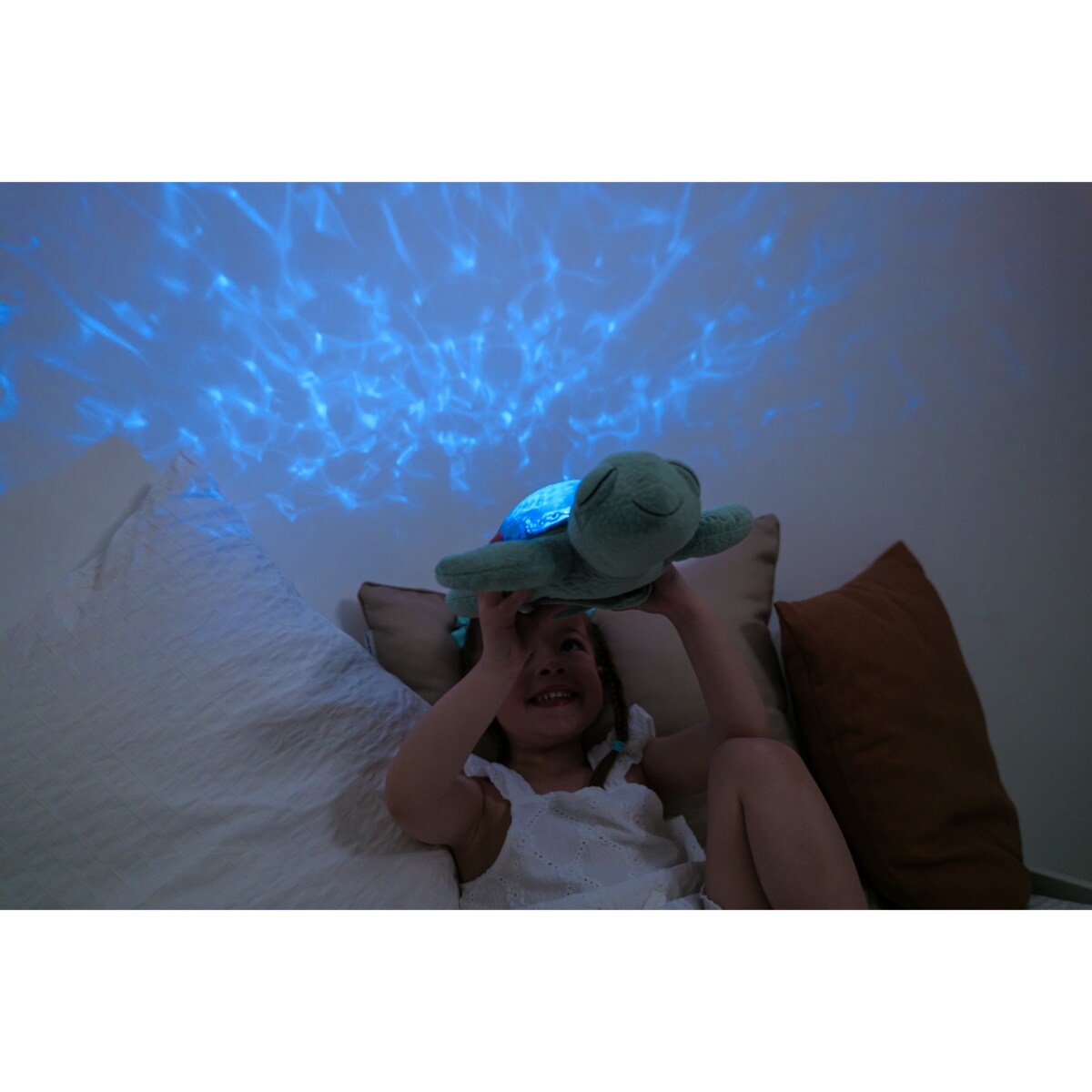 Projektor z pozytywką - Żółw podwodny zielony ECO - Cloud b® Tranquil Turtle™