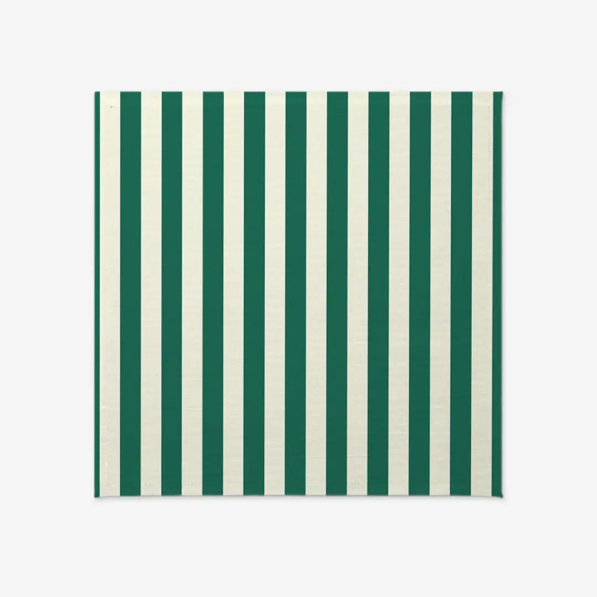 Obrus świąteczny - klasyczne zielone pasy - 100x100