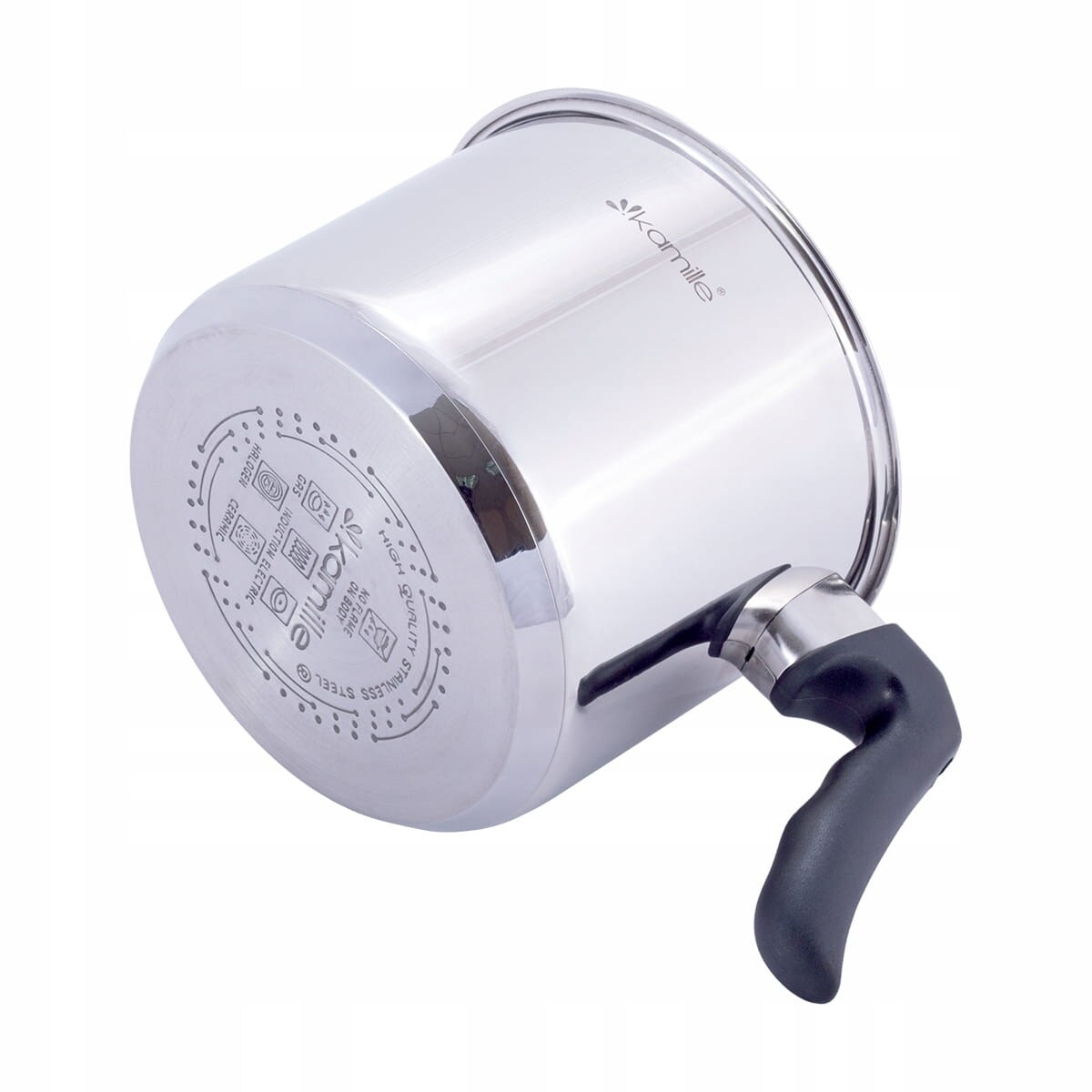 Garnek rondel do gotowania kaszy mleka 1.5L indukcja na gaz KAMILLE