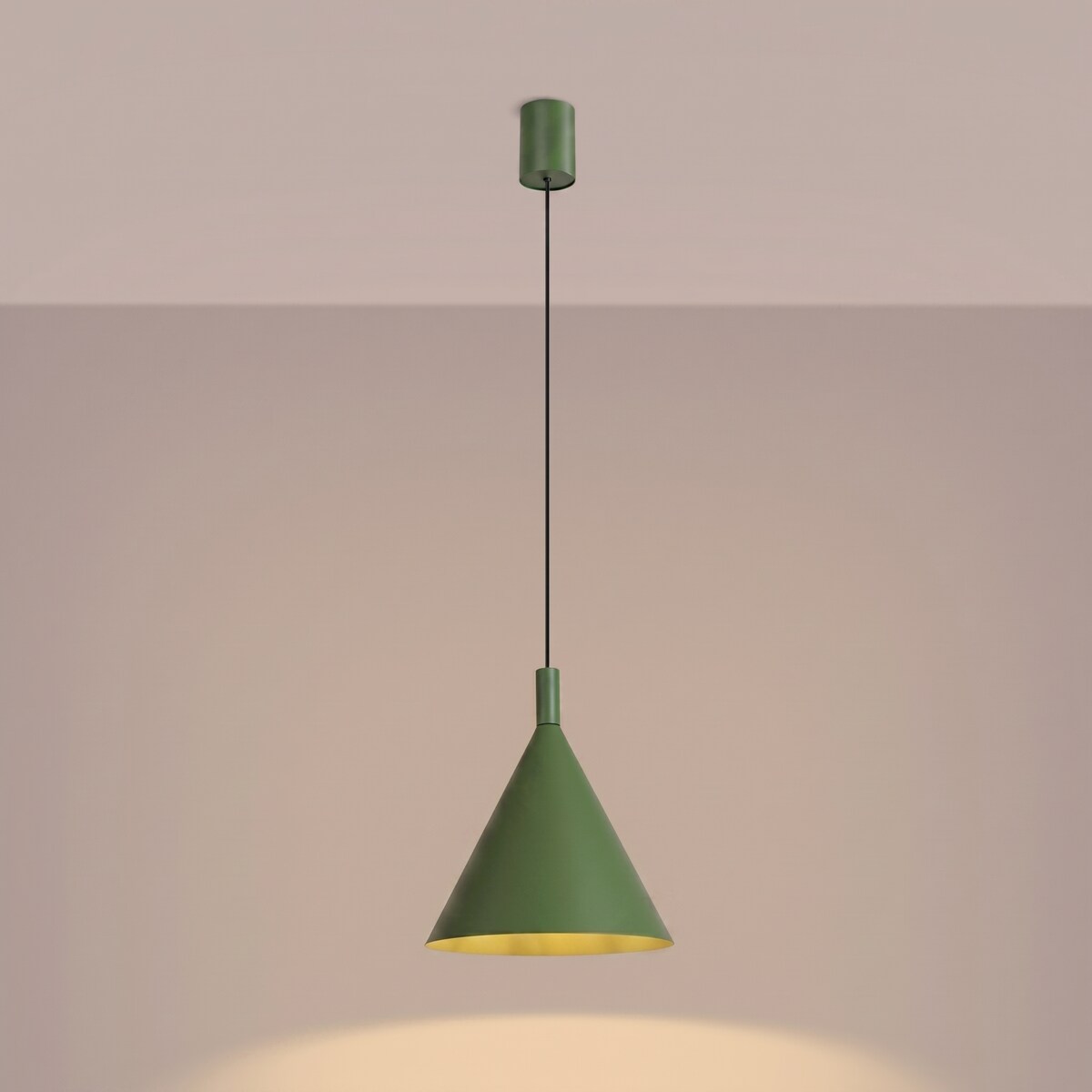 Lampa wisząca NOX 25 zielona oliwka