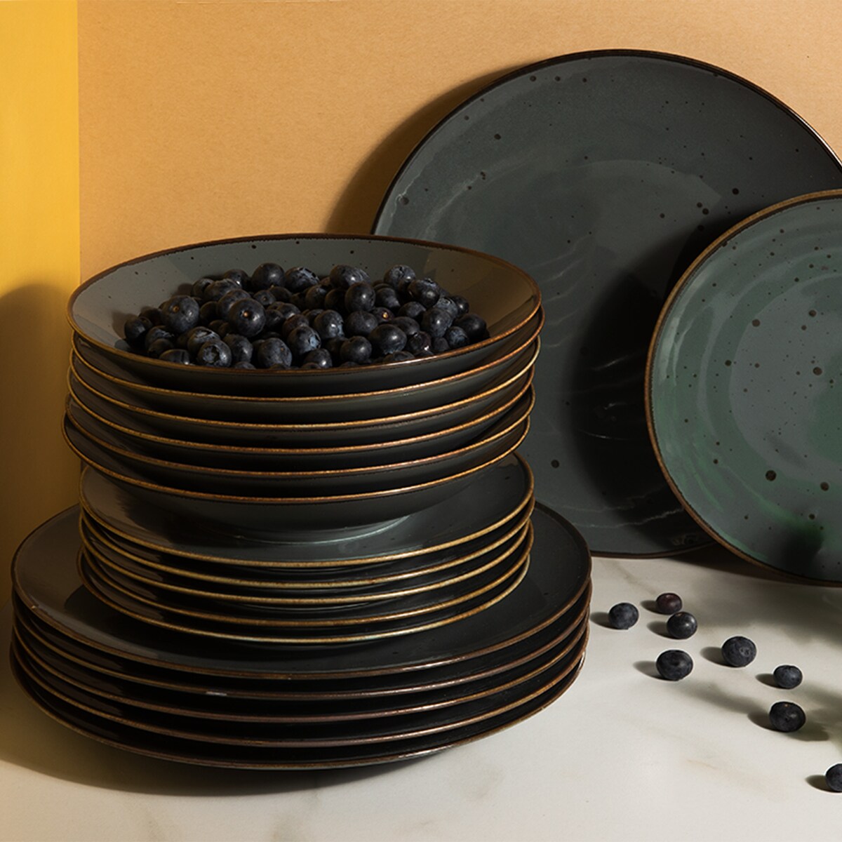 Konsimo ALUMINA Serwis obiadowy 6os. (18el.)