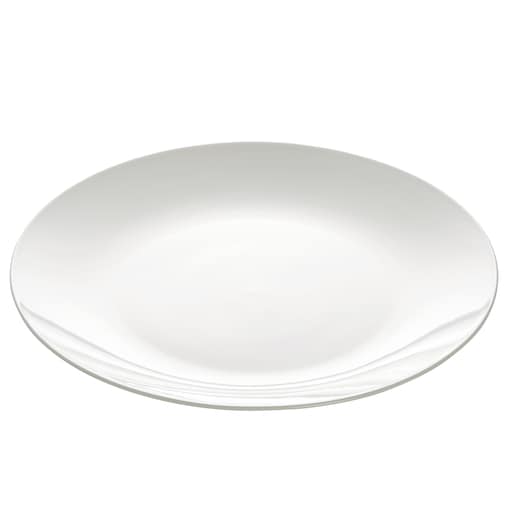 Talerz obiadowy Cashmere Round, biały, 28 cm