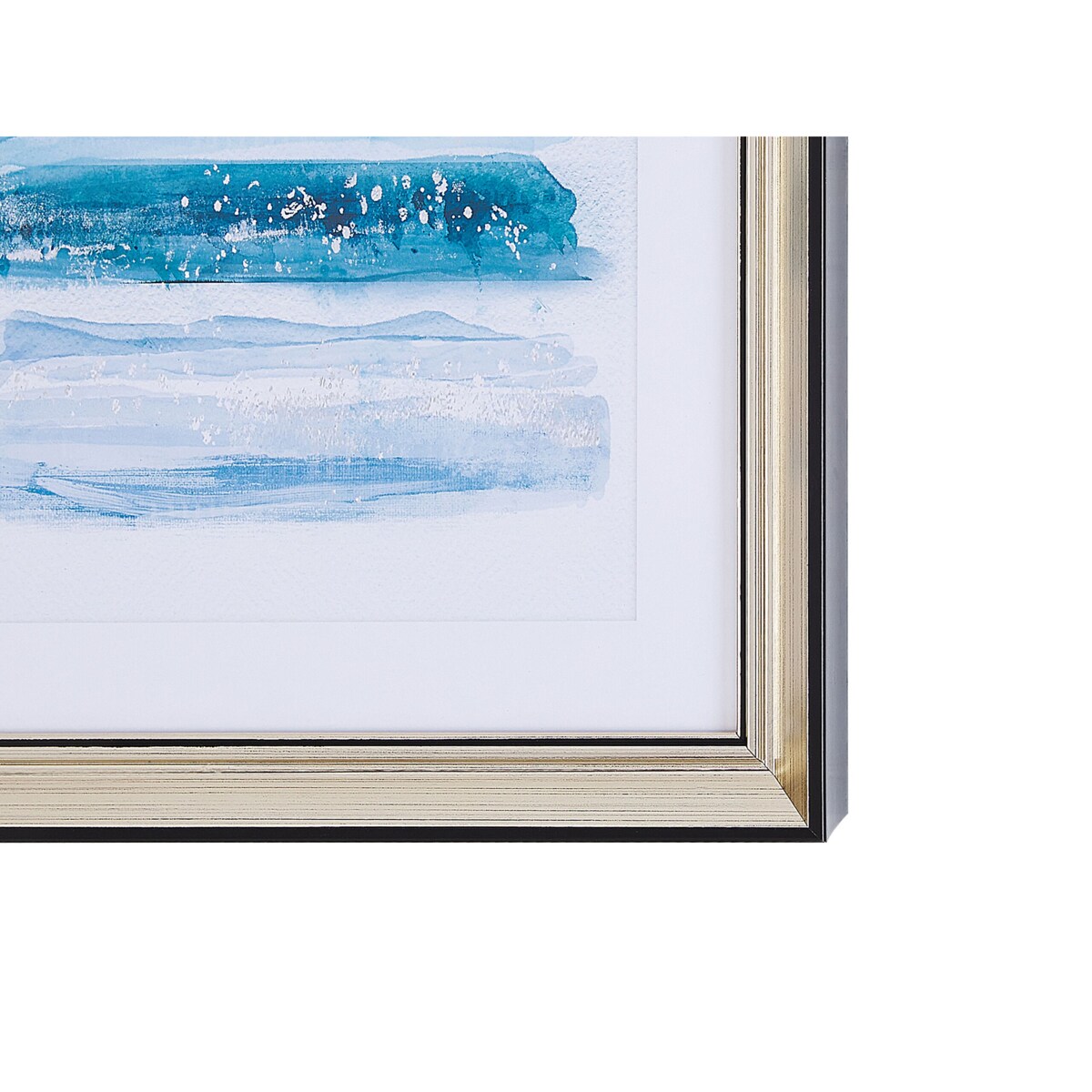 Obraz w ramie morskie fale 30 x 40 cm niebieski FERATE