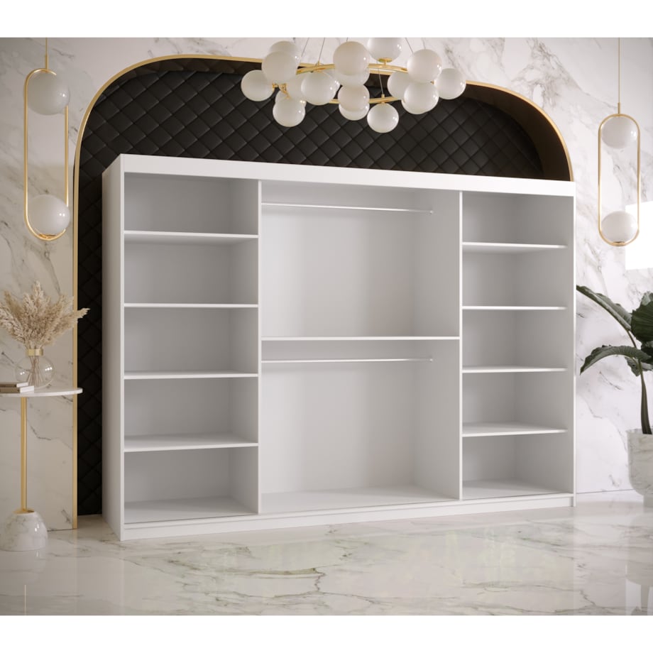 Szafa przesuwna Garderoba RAMIRO 2 250 gł. 62 biały