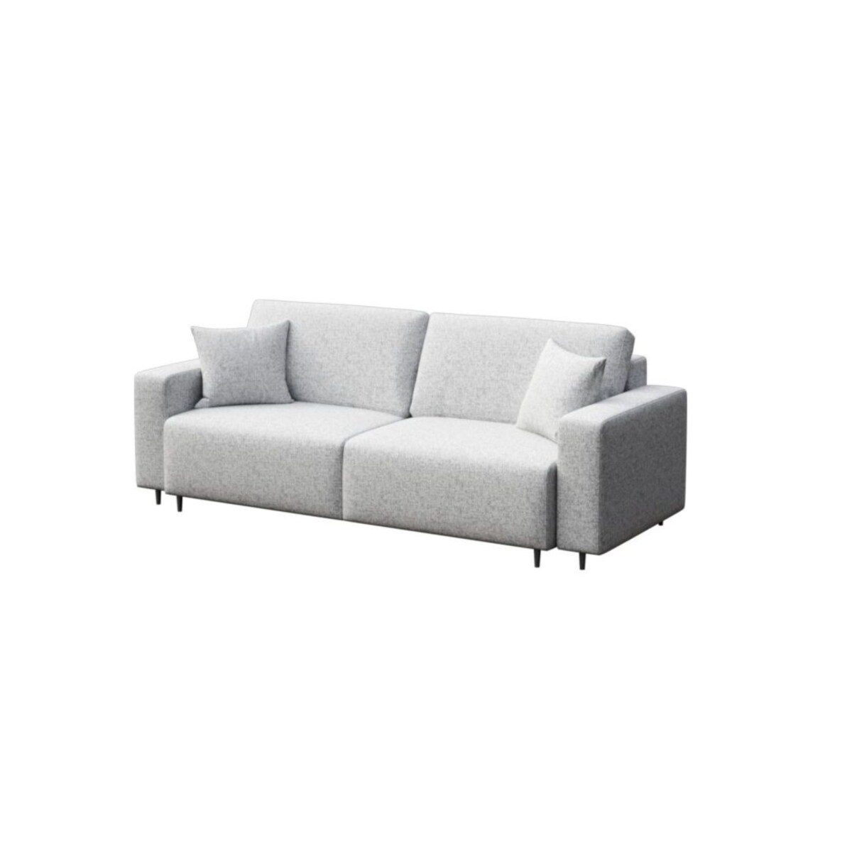 Hesto 3-osobowa rozkładana sofa - jasnoszara
