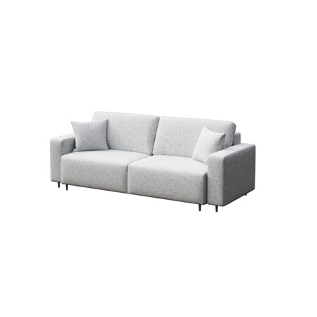 Hesto 3-osobowa rozkładana sofa - jasnoszara
