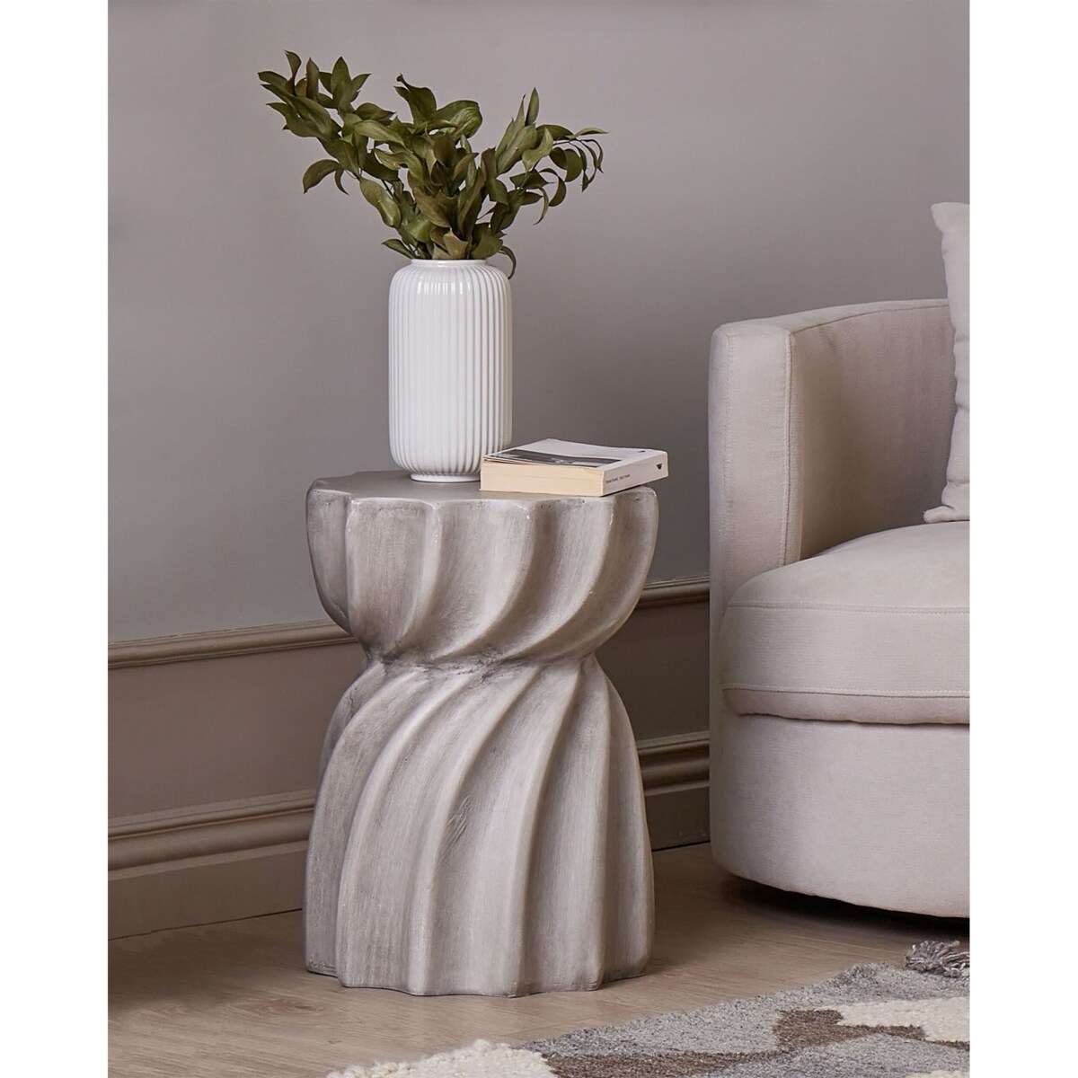 Stolik pomocniczy szary ALGUA