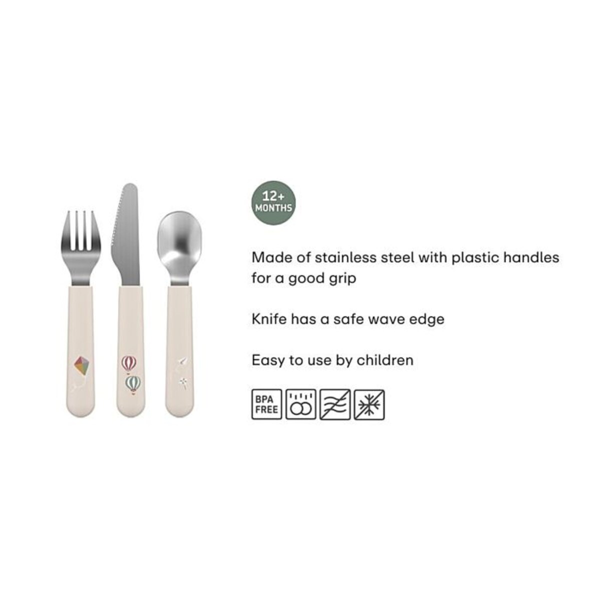 Sztućce dziecięce 3-szt. Mio Sunshine & Rainbow 108033065245