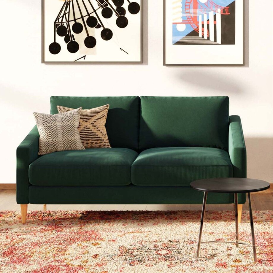 Karoto sofa 2 osobowa Ciemnozielona