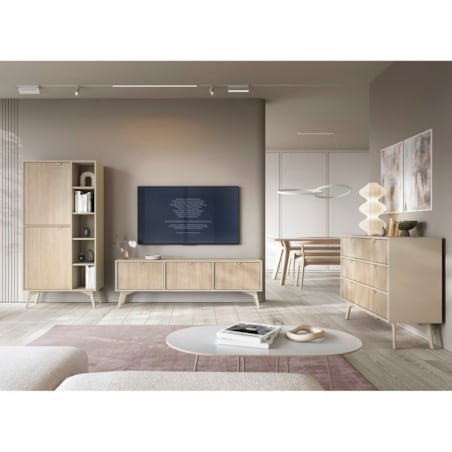 Komoda Sage Wood 3 szuflady, 1 szafka