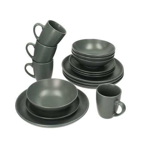 Komplet naczyń Vivo Dark Grey 4/16, 28 x 24 x 28 cm