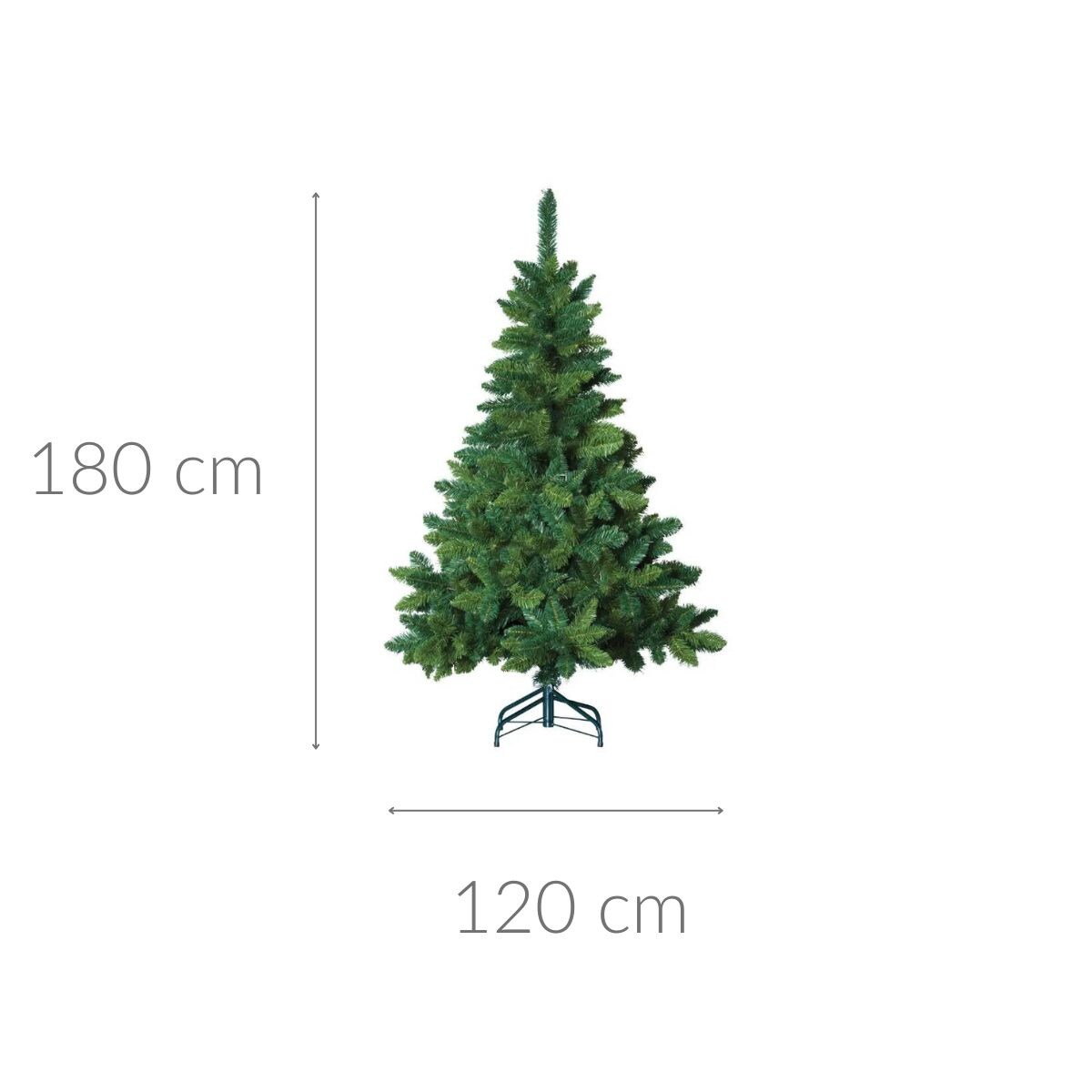 Choinka sztuczna ze stojakiem, zielona, 180 cm, tworzywo sztuczne
