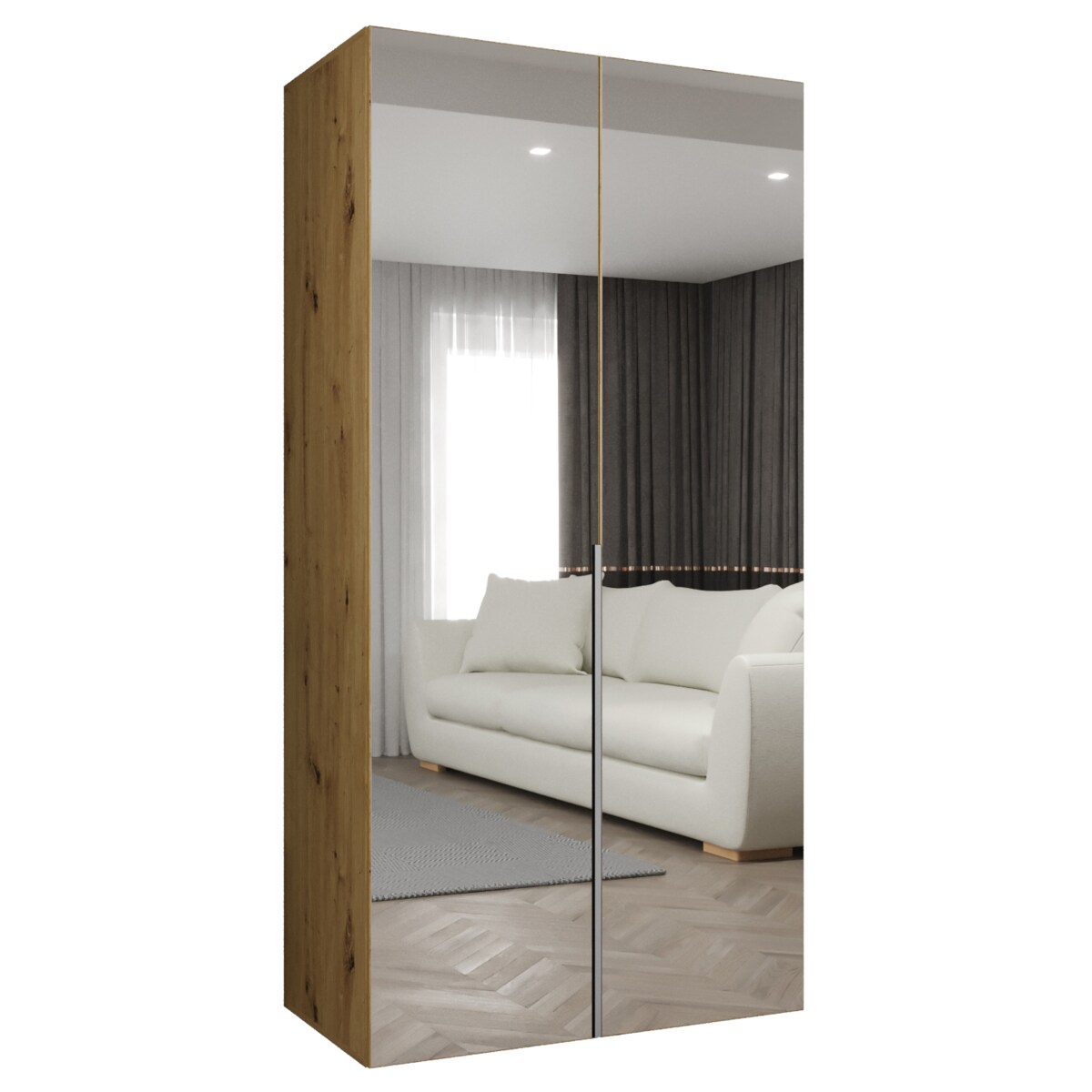 Szafa uchylna otwierana ALICANTE 3 100 wys. 202 cm Artisan + u. Kaszmir