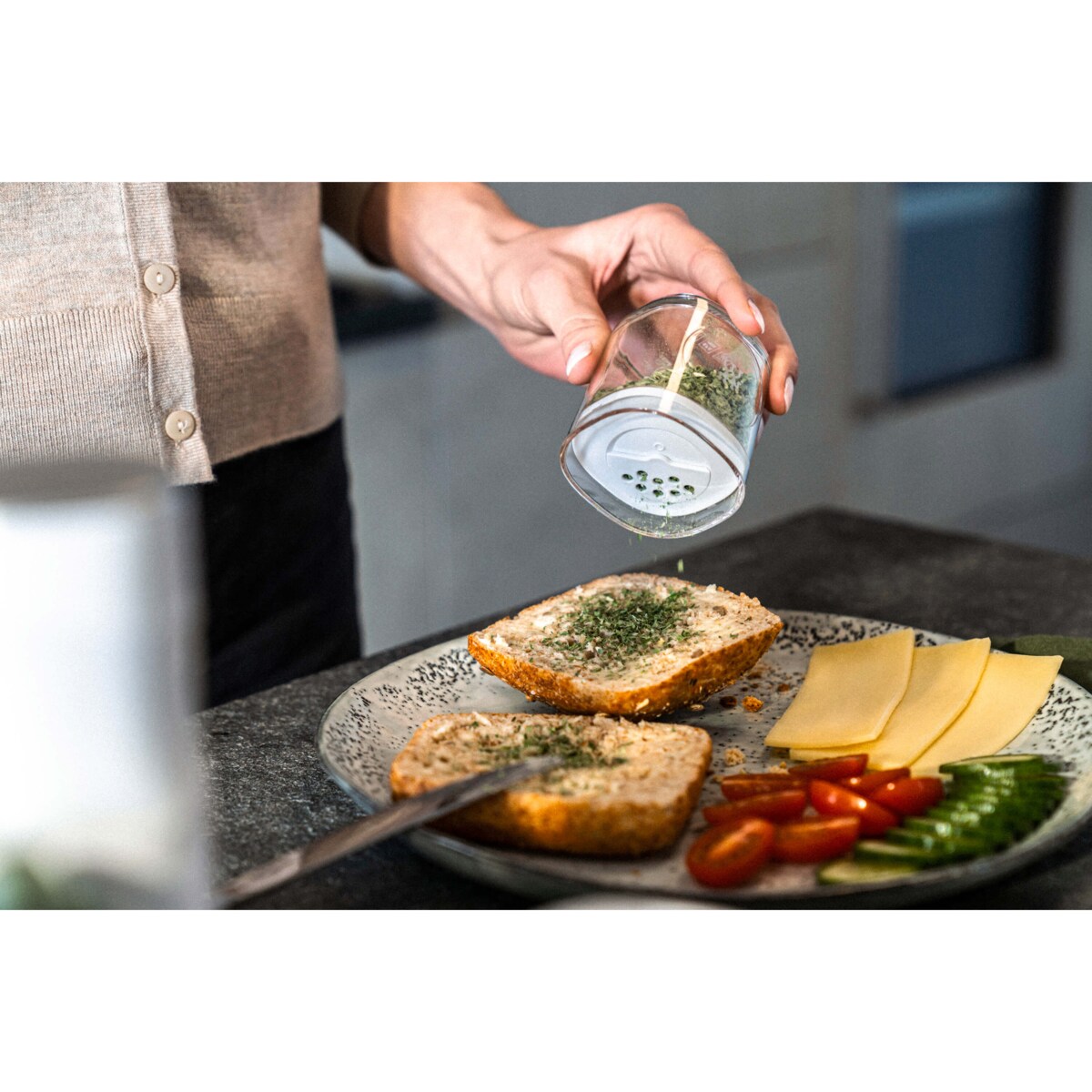 Zestaw 3 pojemników plastikowych XS Zwilling Fresh & Save Cube - 120 ml