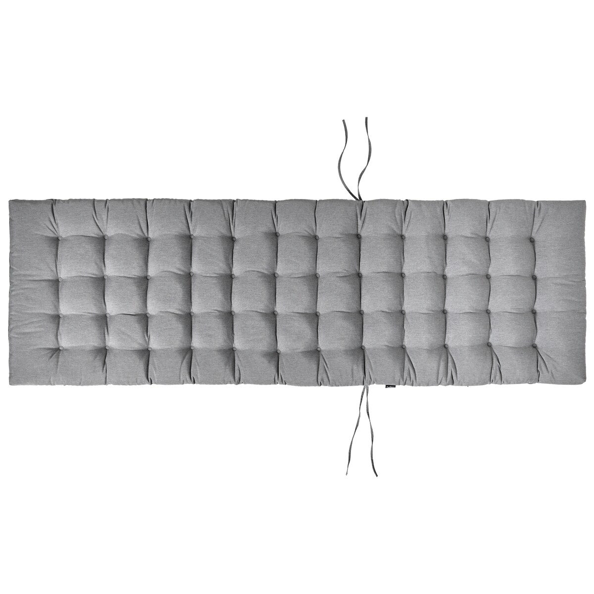 Poduszka na leżak ogrodowy CESANA PREMIUM 192 x 56 cm Szary melanż
