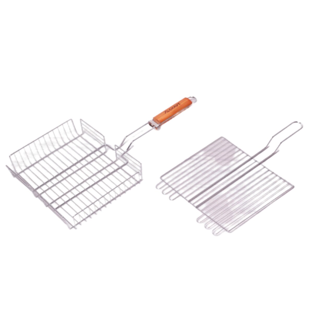 Ruszt do grillowania mięsa ryb warzyw z bokami 31cm SKAUT