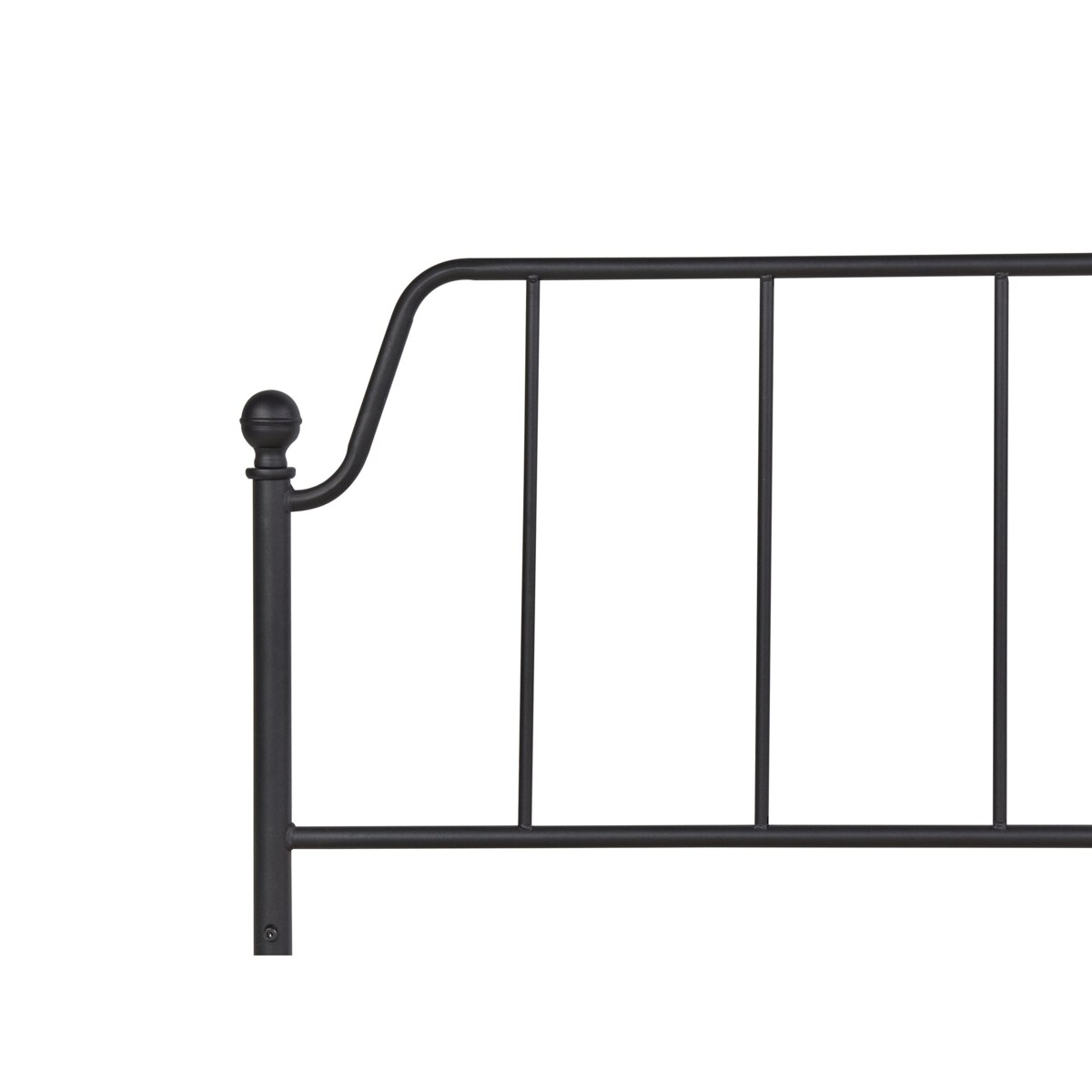 Łóżko metalowe 180 x 200 cm czarne MAURESSAC